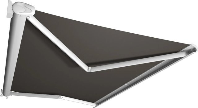Kassettenmarkise Perform von Markisen Spettmann mit Polyacryl-Tuch in Grau und weißem Gestell, Breite: 300 cm, Ausladung: 250 cm - Bild 1