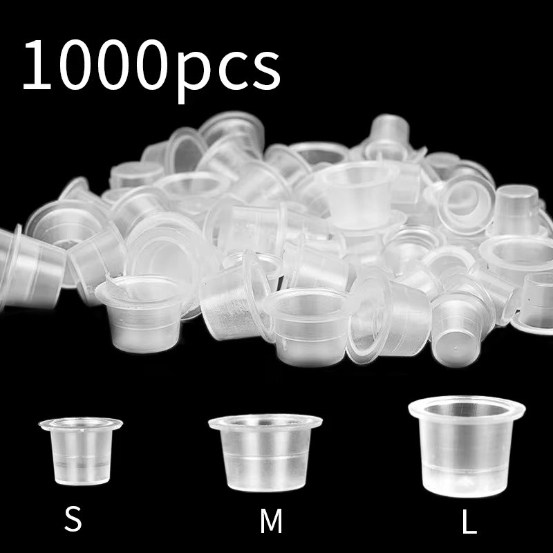 POSEIDON Tattoo Ink Cups, 1000 Stück, Kunststoff Einweg Container - Bild 2