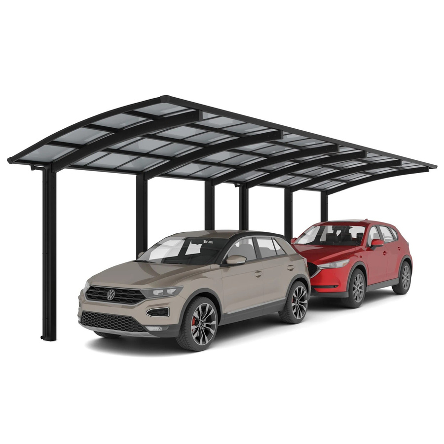 Ximax Doppelcarport Portoforte Typ 110 Schwarz B/T: 270,4 x 982,6 cm - Bild 2