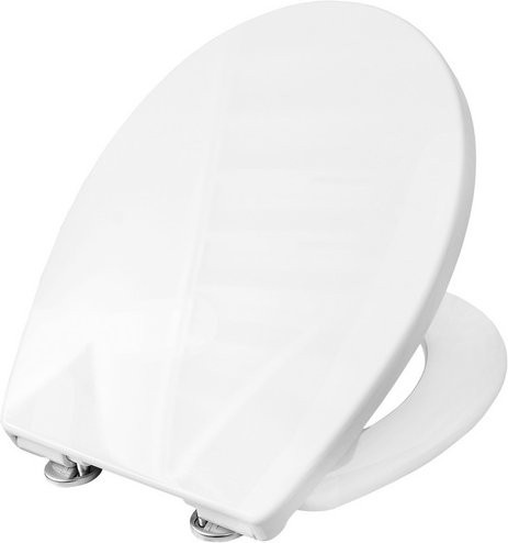 Cornat WC-Sitz PREMIUM aus Duroplast in Weiss, oval mit Softclose-Funktion und Quick-Release-System, B/T/H: 46,8 x 38,5 x 5,0 cm - Bild 1