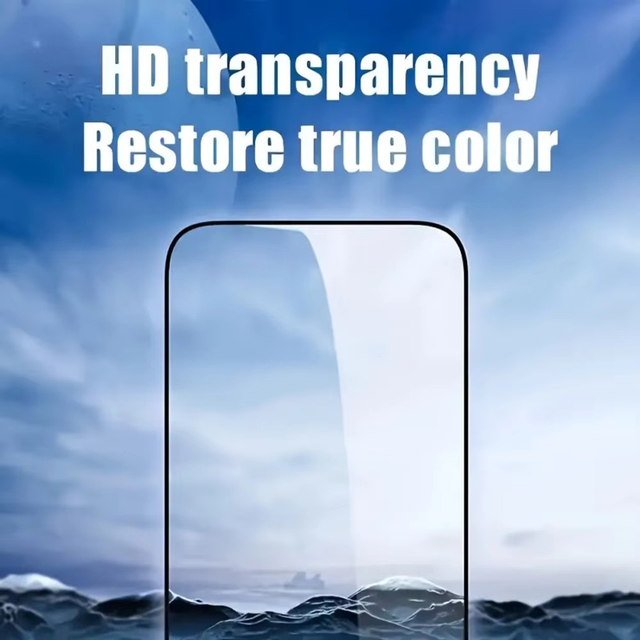 DIXSG 4er Set 9D Full Cover Displayschutzfolie aus gehärtetem Glas für iPhone 11 12 13 14 15 16 Pro Max Plus und SE, transparent - Bild 6