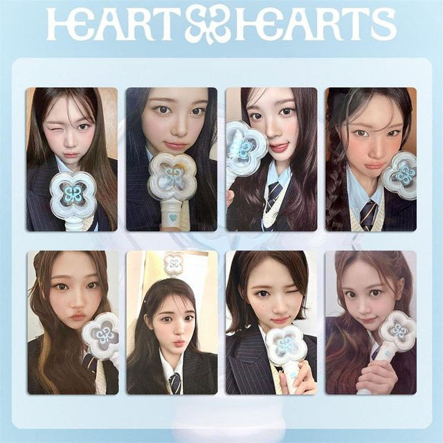 6er Set H2H Hearts2Hearts LOMO-Karten mit beidseitigem UV-Druck in Grau, B/H: 5,4 x 8,6 cm - Bild 1