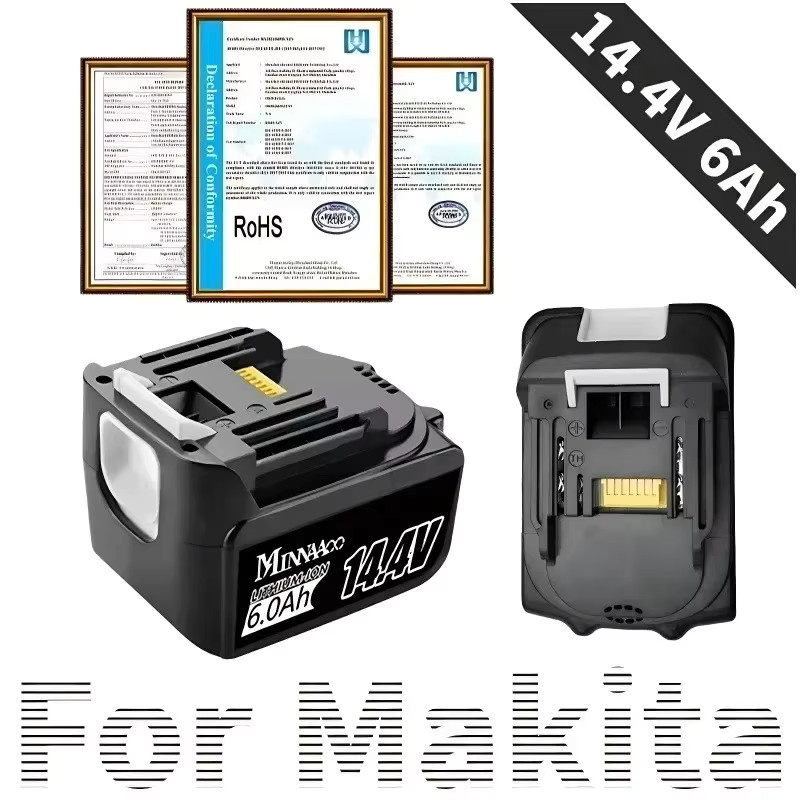 Makita Li-Ionen Akku 14,4 V mit 6,0 Ah für Elektrowerkzeuge BL1460 BL1430 1415 194066-1 - Bild 5