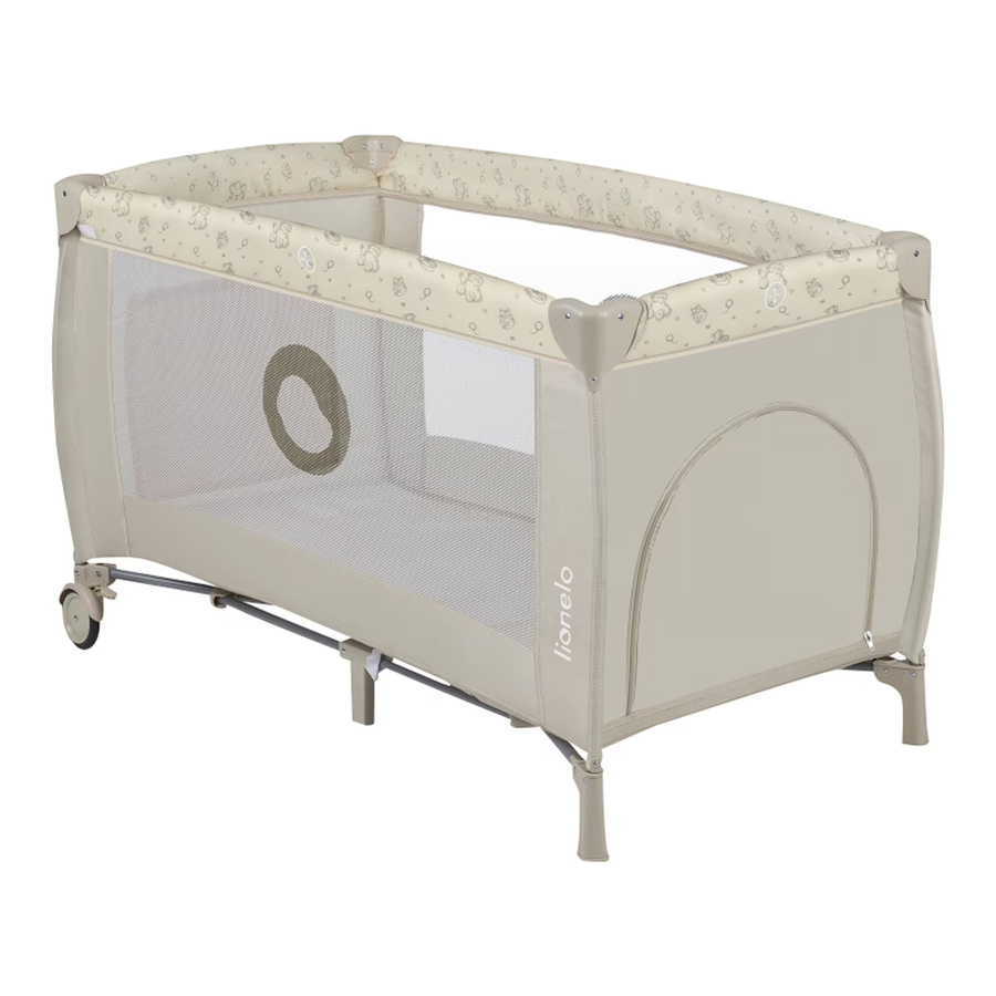 Lionelo Reisebett Sven Plus 2in1 für Babys in Beige - Bild 1