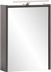 Schildmeyer LED-Spiegelschrank Katta in Anthrazit mit integrierter Beleuchtung und Steckdose, B/H/T: 43,5 x 64 x 16 cm - Bild 1