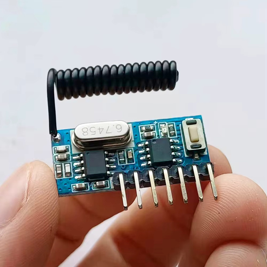 Aideepen 433 MHz RF-Fernbedienungsempfänger und RF-Relaisempfänger-Schaltmodul mit Jog- und Interlock-Funktion, Blau - Bild 2