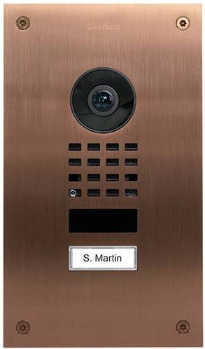 DoorBird D1101UV Upgrade IP-Video-Türsprechanlage LAN Außeneinheit aus Edelstahl V2A in Bronze-Optik - Bild 1