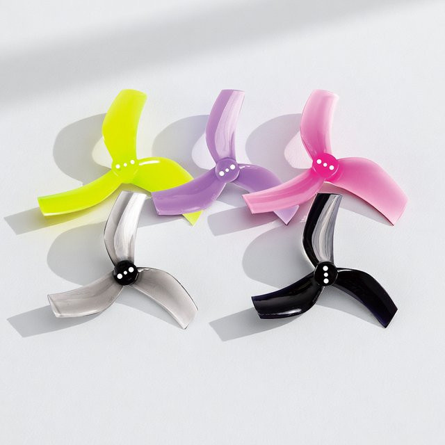 Gemfan D63 Ducted 63mm 2,5 Zoll 3-Blatt-Propeller für RC FPV Racing Freestyle Toothpick Cinewhoop Drohnen, 8 Stück (4 Paar), Schwarz - Bild 1