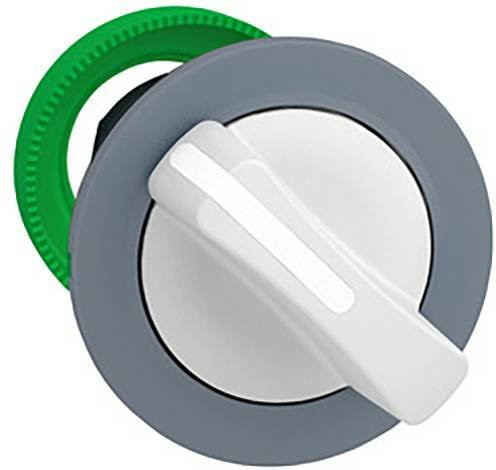 Schneider Electric ZB5FD401C0 Wahlschalter-Frontelement aus Kunststoff in Weiß und Grau, bündige Montage - Bild 1