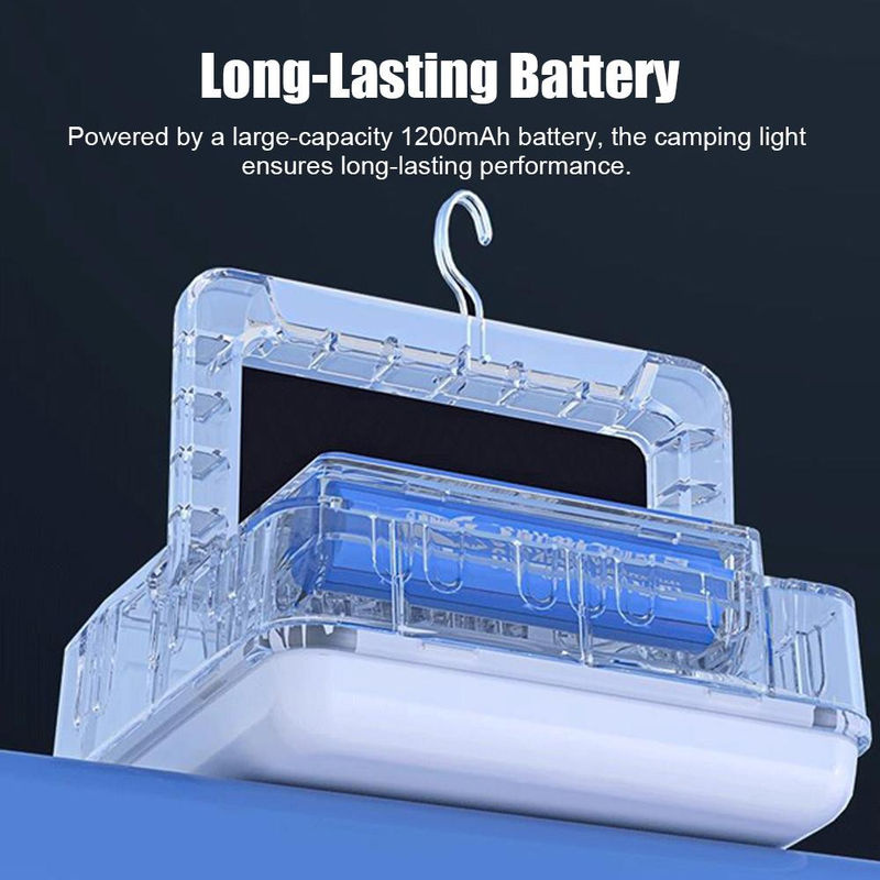 TOMTOP JMS Multifunktionale Solar Camping Laterne mit LED und Wasserdichtigkeit in Weiß - Bild 2