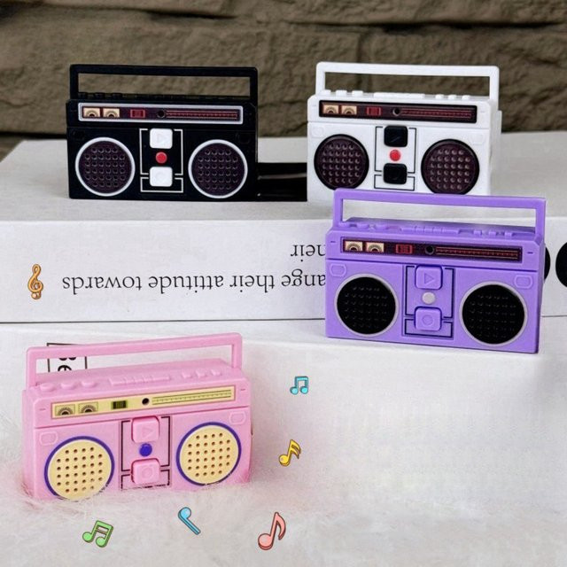 Schlüsselanhänger Mini Radio Form, Bunt, Unisex - Bild 1