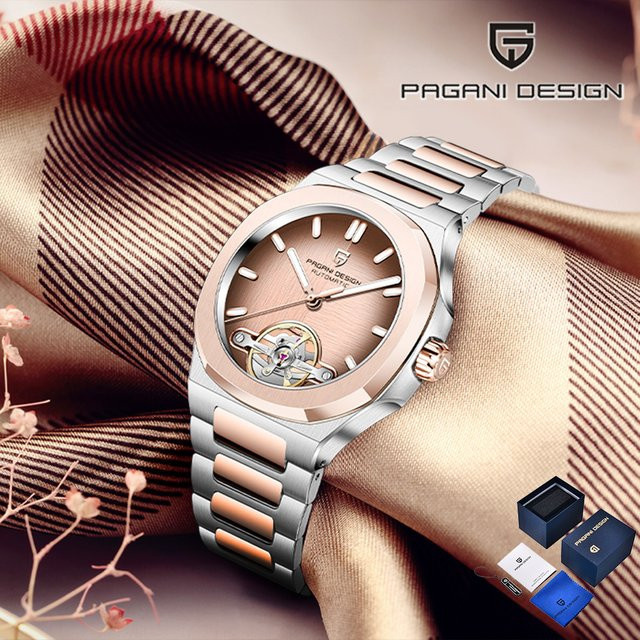 Pagani Design Armbanduhr Automatik, Edelstahl, Saphirglas, Herren - Bild 1