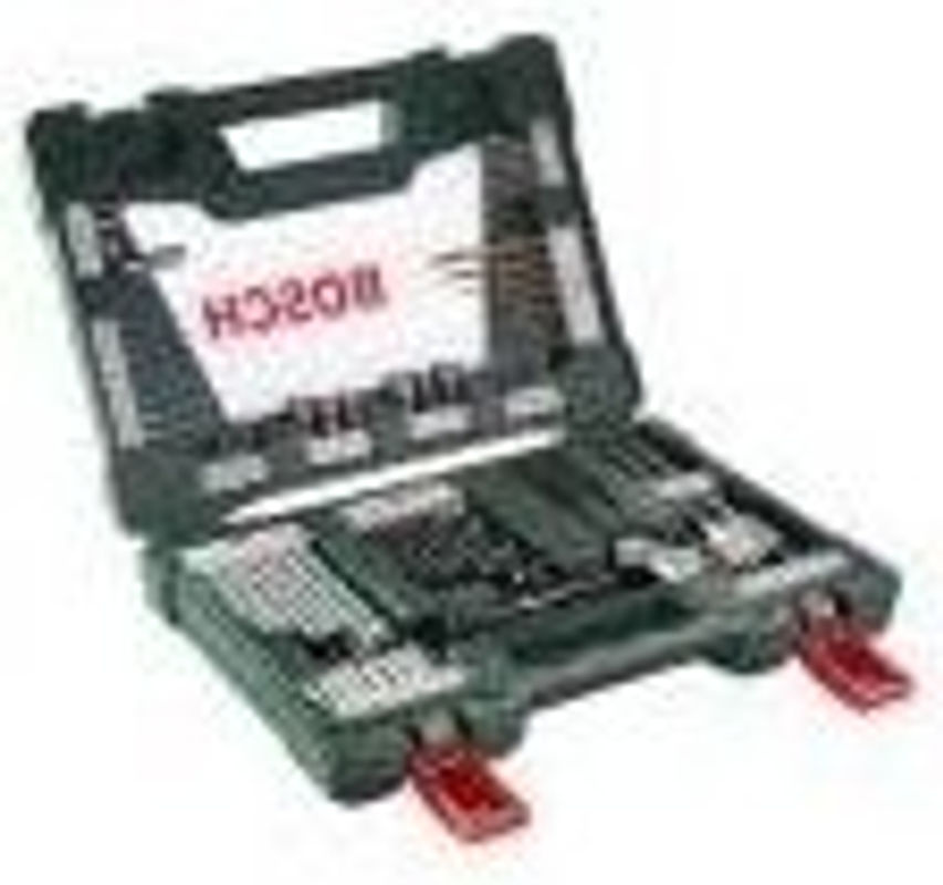 Bosch V-Line TiN Universal-Bohrersortiment und Bit-Set, 83-teilig, HSS, Farbe: Silber/Grün - Bild 2