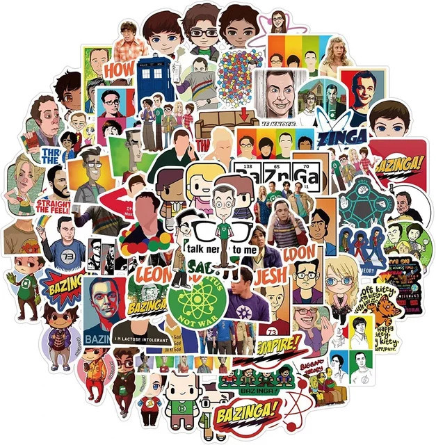 GOGOTU The Big Bang Theory Aufkleber, 100-teiliges Set, bunt - Bild 1