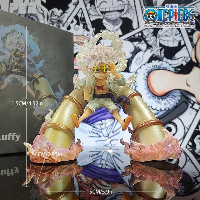 Yiran toy 1 One Piece Sonnengott Nika Luffy Gear Fifth Figur Anime - Bild 1