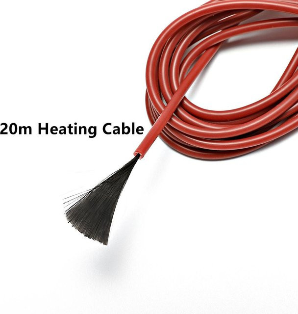 ByHeat 12K Kohlefaser-Heizkabel für Fußbodenheizung, braun, Länge: 20 m - Bild 1