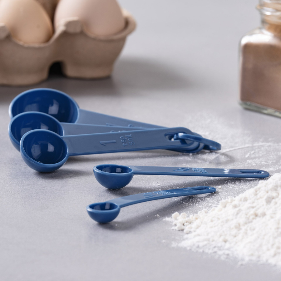 Fackelmann Messlöffel-Set Essential aus Kunststoff, blau, rund - Bild 2
