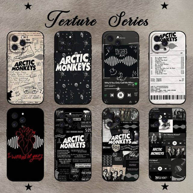 Arctic M-Monkeys Handyhülle aus weichem TPU für iPhone 17 16 15 14 13 12 11 Pro Max Plus Mini - Bild 1