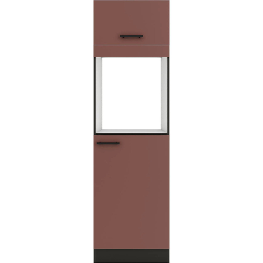 OPTIFIT Nizza407 Küchen-Geräteumbauschrank in Rostrot mit modernem Design, Breite: 60 cm - Bild 2