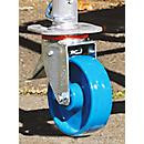 Krause Fahrrollenset für Arbeitsgerüste ClimTec in Silber und Blau, Ø 125 mm - Bild 3