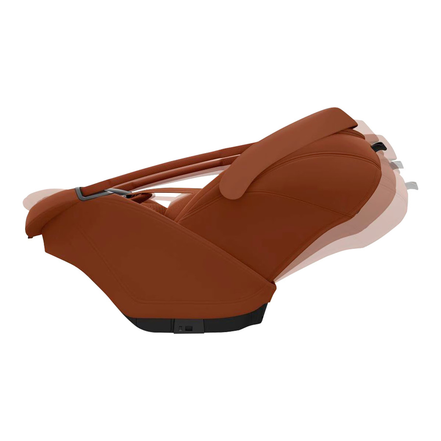 Maxi-Cosi Premium Babyschale Coral Slide Pro in Orange/Braun mit Isofix-Base und i-Size Zertifizierung - Bild 2