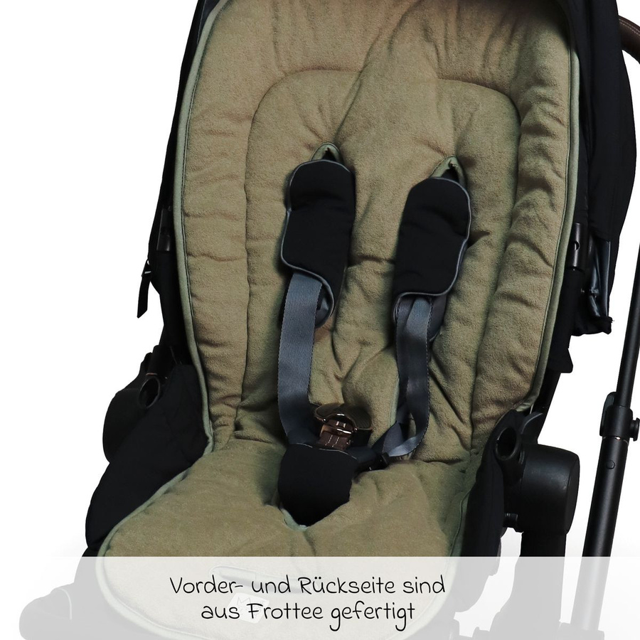 Kaiser Sommer-Einlage Terry für Kinderwagen in Olive Green - Bild 3