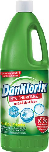 DanKlorix Hygiene-Reiniger Grüne Frische, 1,5 l - Bild 1