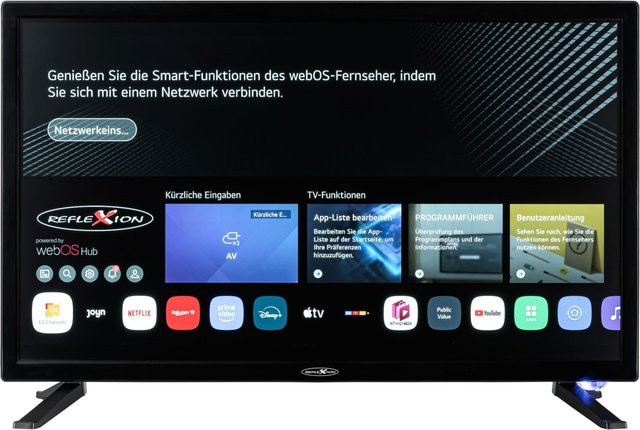 LDD27iBT Mobiler Travel LED TV in Schwarz mit Full HD, Smart-TV und DVD-Spieler - Bild 1