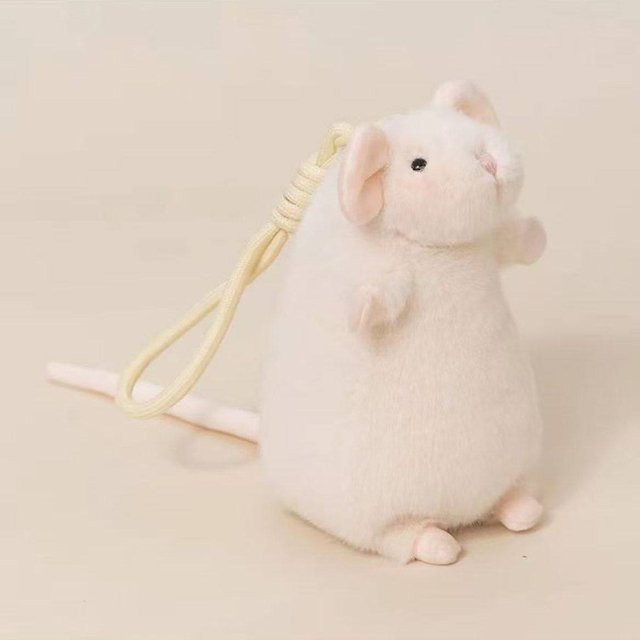 Yiran Health & Beauty Fancy Rat Plüschtier, Stofftierpuppe, Weiß - Bild 1