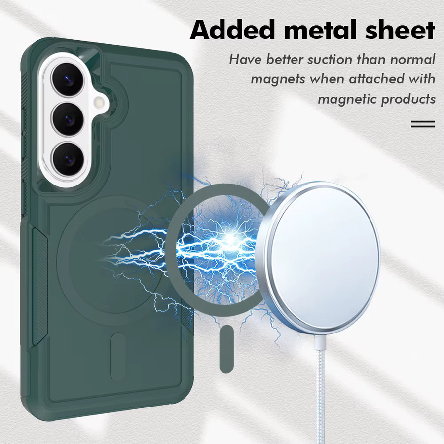 Magnetische Schutzhülle aus PC und TPU für Samsung Galaxy A57 A56 A37 A36 A27 A26 A17 A16 A07 A06 in Lila oder Grün - Bild 3