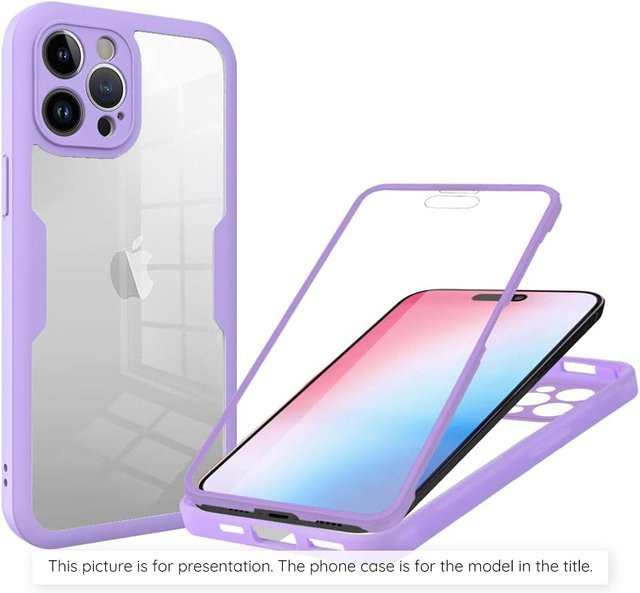Techsuit ColorVerse 360 Schutzhülle für Oppo Reno14 FS 5G und Oppo Reno14 F in Lila/Transparent - Bild 1