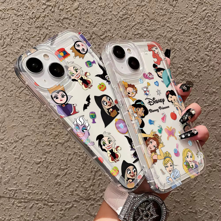 Disney Prinzessinnen Hexen und Bösewichte Handyhülle für iPhone 11 bis iPhone 17 Air transparent - Bild 3