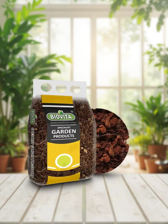 BIOVITA Kokoschips als Spezialsubstrat für Pflanzen und Blumen, braun, 5 l - Bild 5