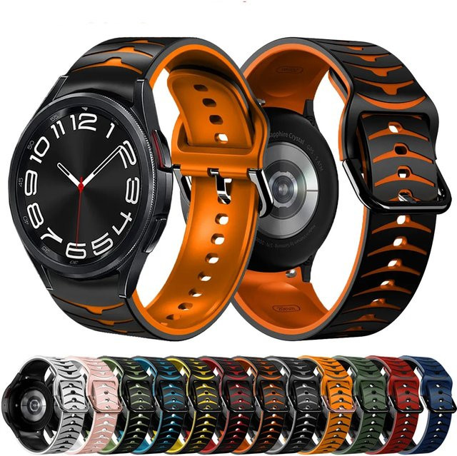 QCTOG Uhrenarmband Silikon, Schwarz, Unisex - Bild 1