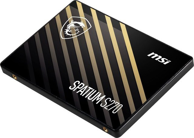 MSI Spatium S270 SATA SSD 2,5 Zoll 480GB Schwarz - Bild 1