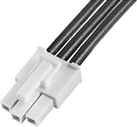 Molex Buchsengehäuse-Kabel 215320-2032 in Schwarz, Weiß und Gold - Bild 1