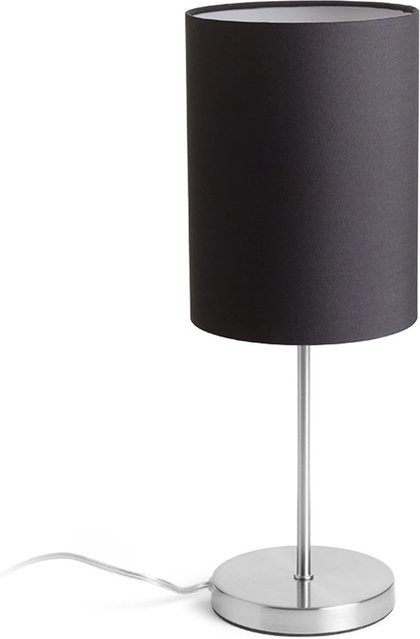 Rendl Tischleuchte NYC/RON aus Polycotton und Metall in Schwarz mit 15 W LED und E27 Fassung - Bild 1