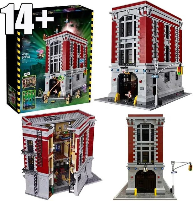 Potdemiel Ghostbusters Feuerwehrhaus Hauptquartier, Bausteine Set, 4634 Teile, ab 14 Jahren - Bild 1