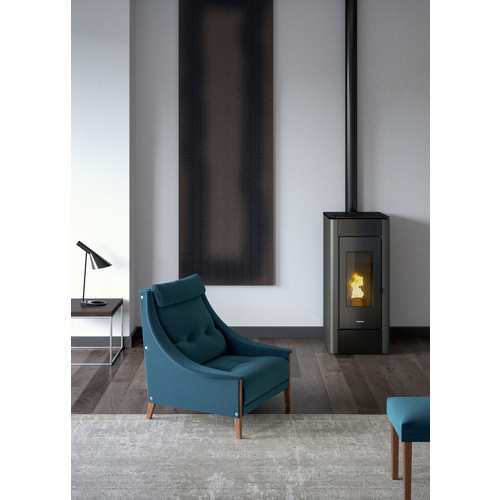 Freepoint Pelletofen Indaco 11 in Anthrazit und Schwarz mit 10,5 kW Leistung und WiFi-Funktion - Bild 3