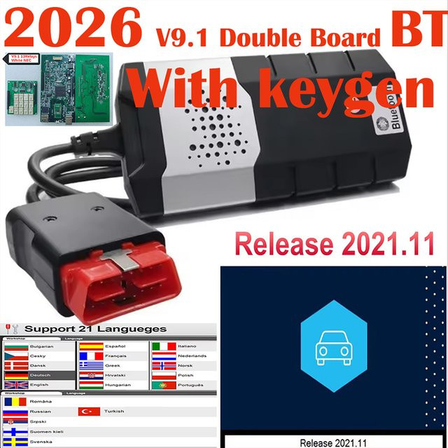 TCS Autocom CDP Pro OBD2 Diagnosegerät mit Bluetooth für Auto und LKW in Schwarz - Bild 1