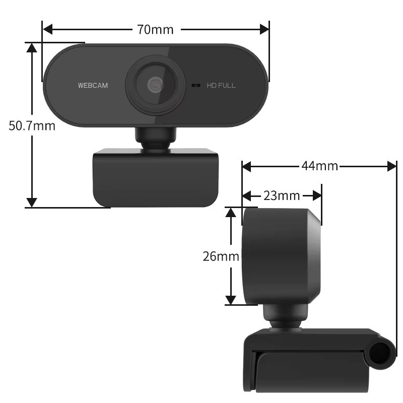 YOUMECAM Full HD 1080P Webcam in Schwarz mit 360-Grad-Drehfunktion für Videoanrufe, Online-Kurse, Live-Streaming und Gaming via USB Plug-and-Play - Bild 5