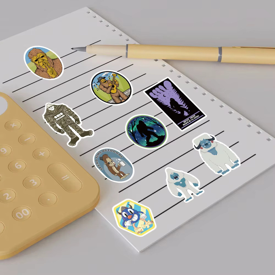 50 Stück Wasserdichte Affen Aufkleber Set für Laptop, Skateboard und Gepäck in Multicolor - Bild 3