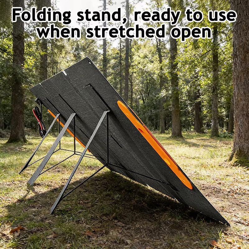 CHUBAN Faltbares Solarmodul 200W Tragbares Solar-Ladepanel Komplettset in Schwarz für Camping und Outdoor-Tourismus - Bild 2