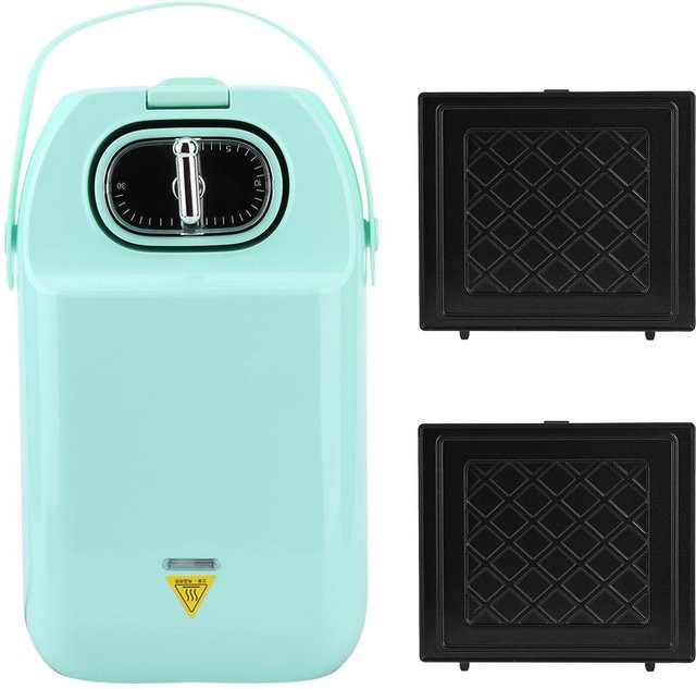 Multifunktionaler Sandwich-Toaster von aimo in Grün/Türkis mit Timer und automatischer Abschaltung - Bild 1