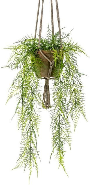 Künstlicher Hänge-Federspargel Jannis von artplants in Grün, Höhe: 60 cm - Bild 1