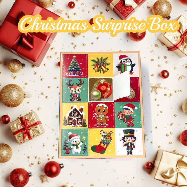 Weihnachts-Countdown-Blindbox, 24-Tage-Adventskalender, Pop-Up-Spiel - Bild 1
