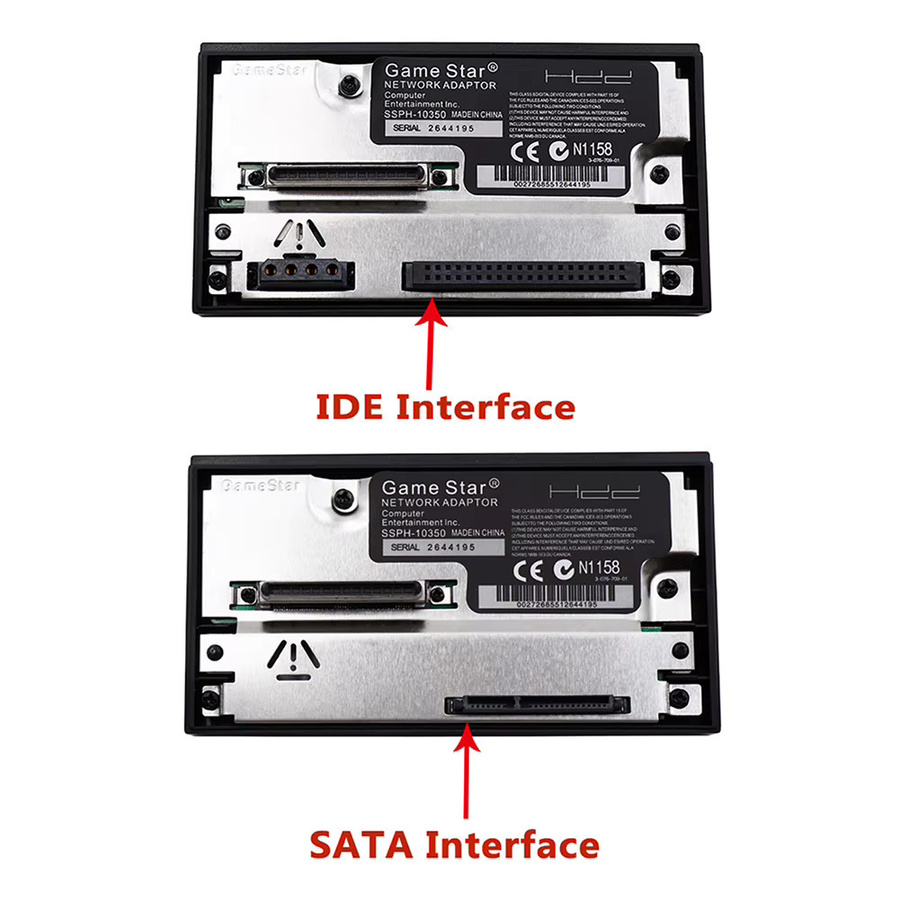 SATA-Netzwerkkartenadapter für PS2 Playstation 2 Fat Console mit SATA HDD Buchse und FMCB McBoot Speicherkarte in Schwarz - Bild 5