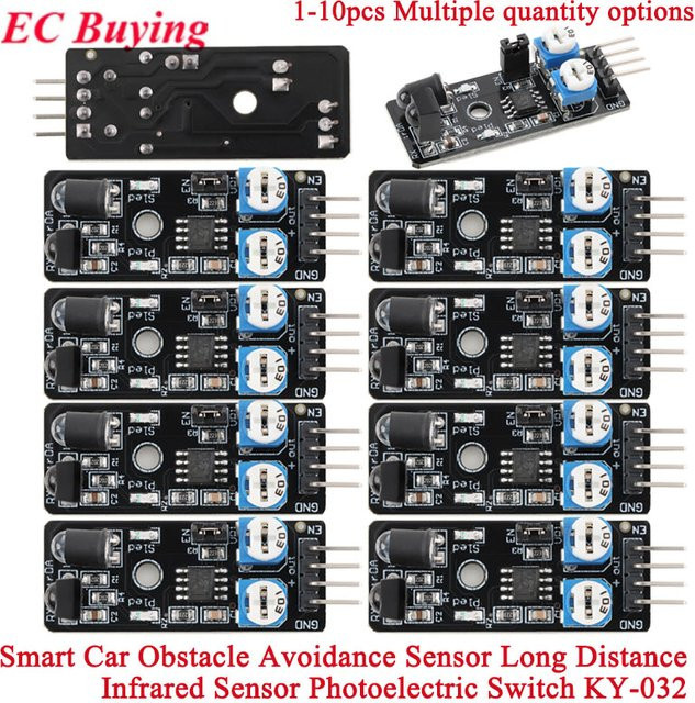 KY-032 IR-Infrarot-Hindernisvermeidungssensormodul für Arduino und Smart Car Robot, Schwarz - Bild 1