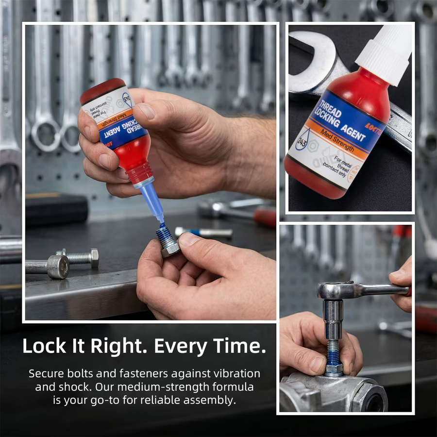 LocTTLF 243 Starker Schraubensicherungsklebstoff Hochtemperatur-Anaerobklebstoff für Automobilmaschinen 10 ml - Bild 4