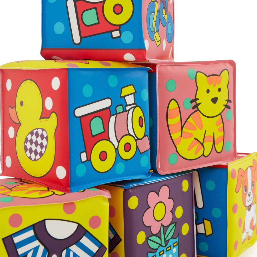 Bieco Baby Würfel Set, 6-teiliges Set, ab 0 Jahre - Bild 2